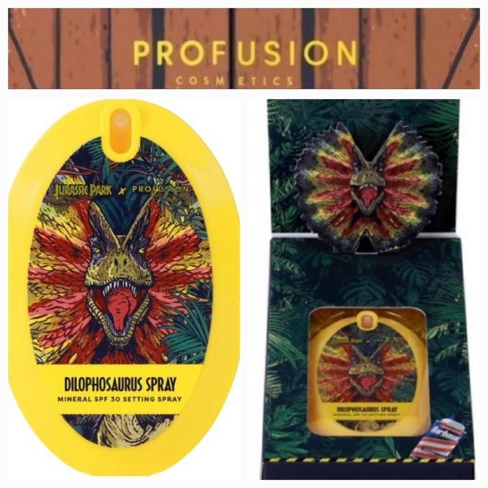 Profusion Cosmetics x Jurassic Park Dilophos Mineral SPF 30 Setting Spray